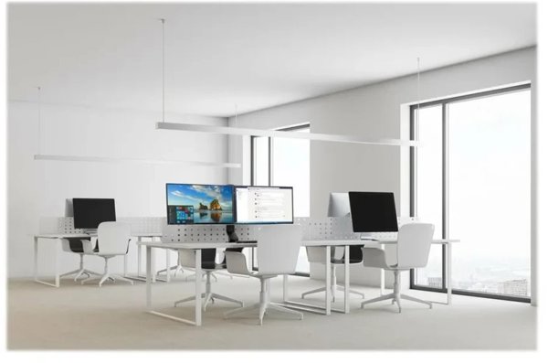 Leitz KENSINGTON space-saving dual monitorius arm