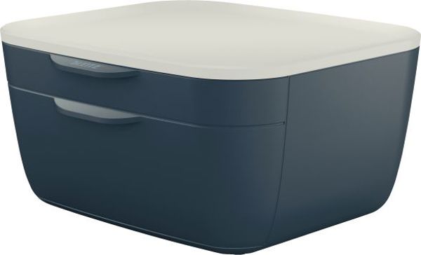 Leitz Cosy Δοχείο με 2 Συρτάρια Γραφείου, Γκρι - 53570089