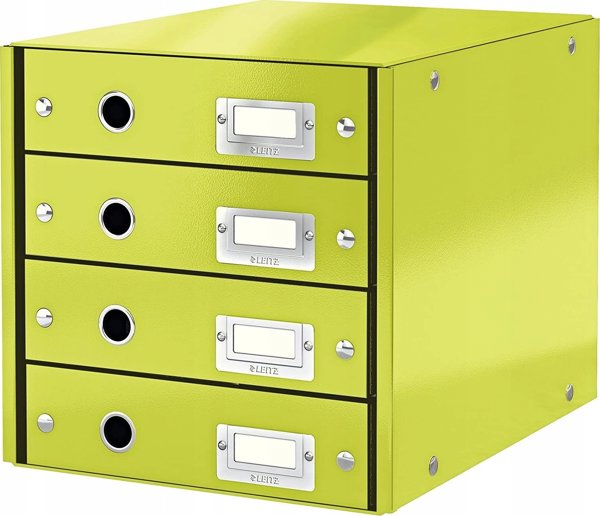Leitz Click & Store Θήκη Αρχειοθέτησης με 4 Συρτάρια, A4, Πράσινο Χρώμα