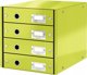Leitz Click & Store Θήκη Αρχειοθέτησης με 4 Συρτάρια, A4, Πράσινο Χρώμα
