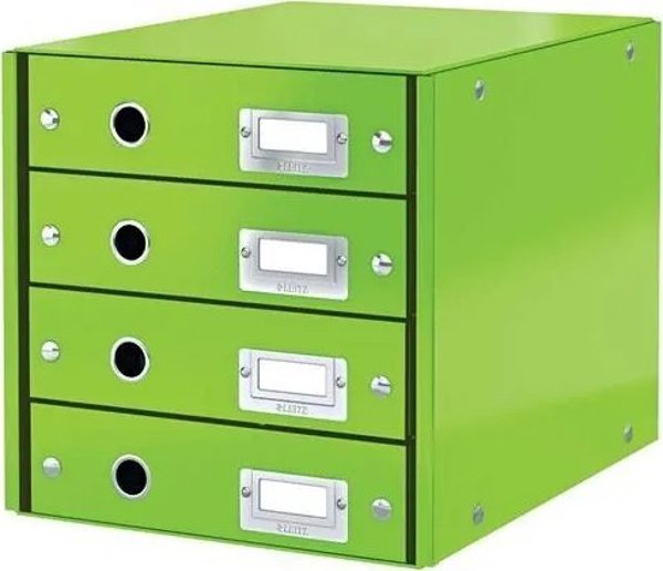 Leitz Click & Store Θήκη Αρχειοθέτησης με 4 Συρτάρια, A4, Πράσινο Χρώμα