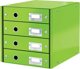 Leitz Click & Store Θήκη Αρχειοθέτησης με 4 Συρτάρια, A4, Πράσινο Χρώμα