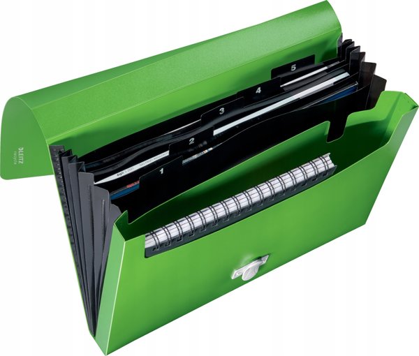 LEITZ Φάκελος με 5 διαχωριστικά Recycle A4 PP πράσινο
