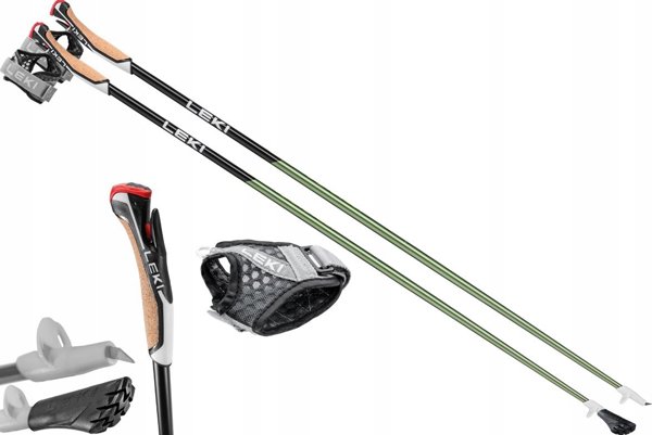 LEKI ΜΠΑΣΤΟΥΝΙΑ Nordic Walking Flash Carbon πράσινο 130