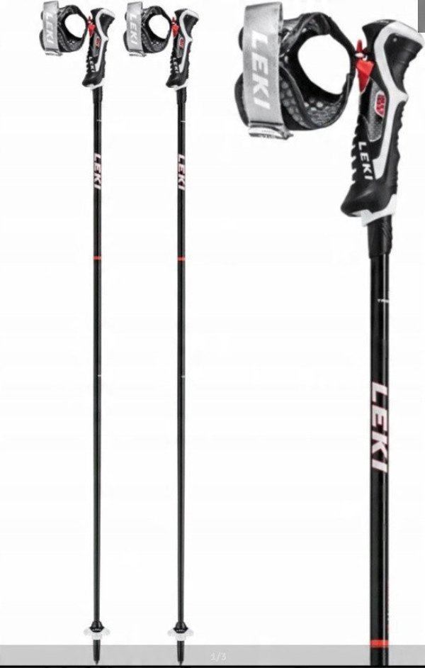 LEKI KIJE 3D CARBON 14 red 125
