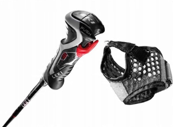 LEKI KIJE 3D CARBON 14 red 125