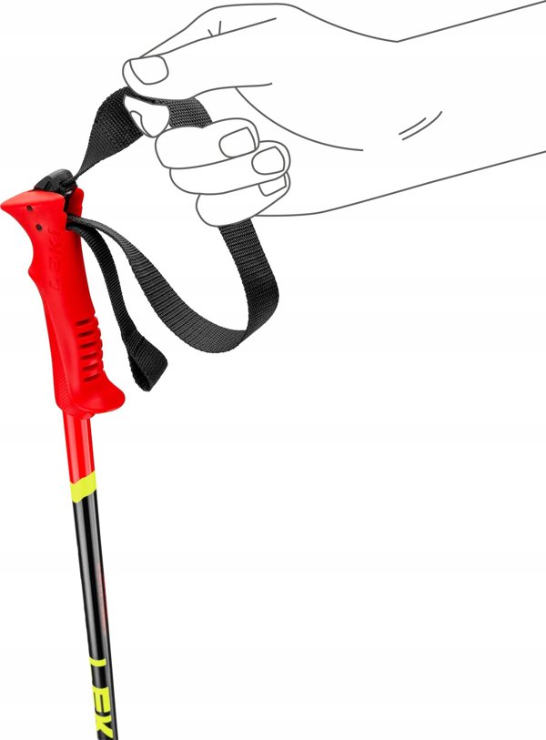 Leki LEKI KIJE RACING KIDS red/yellow 100