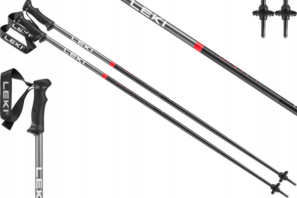 Λέκι LEKI STICKS QNTM μαύρο/κόκκινο 125