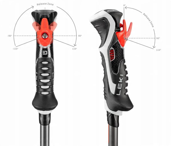 LEKI KIJE 3D CARBON 14 red 120