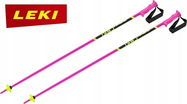 Leki LEKI KIJE RACING KIDS pink/yellow 100
