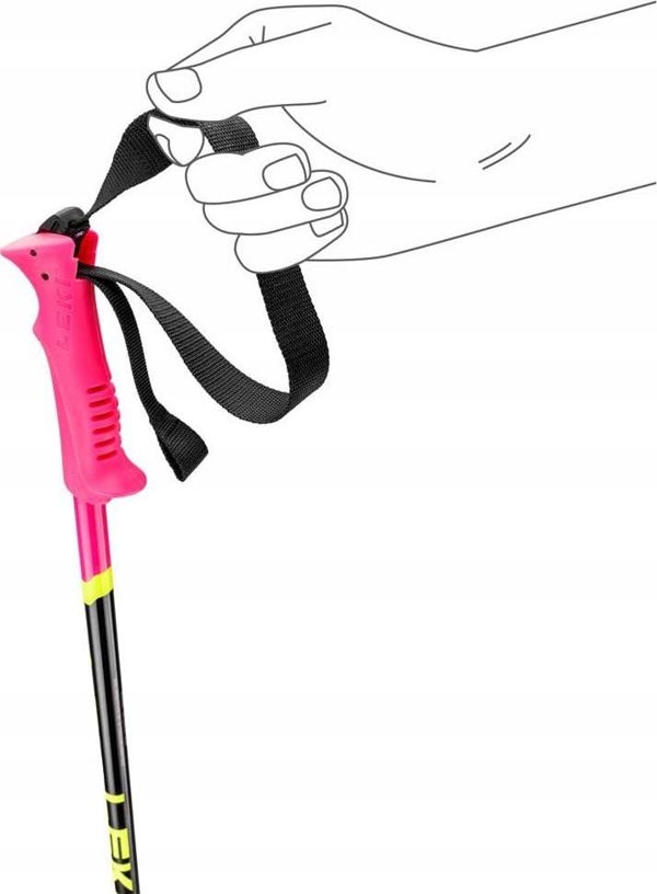 Leki LEKI KIJE RACING KIDS pink/yellow 100