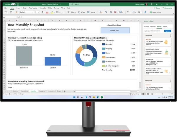 LENOVO ThinkVision P27h-30 27 ιντσών 2560x1440 IPS 16:9 350cd/m2 HDMI DP USB Hub