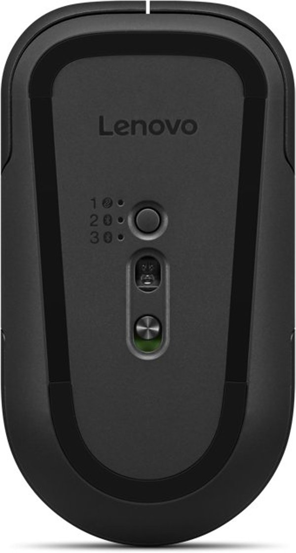 Lenovo Pro Plus 6050 Ασύρματο Ποντίκι Γραφείου, Bluetooth & RF, Οπτικό 2400 DPI, Αμφιδέξιο, Μαύρο
