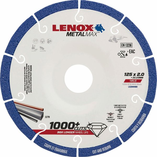 Lenox IRWIN MET SHIELD. 125 DIAMONDS. TYPE 27 FOR CUTTING AND REMOVING BURRS /LENOX ...