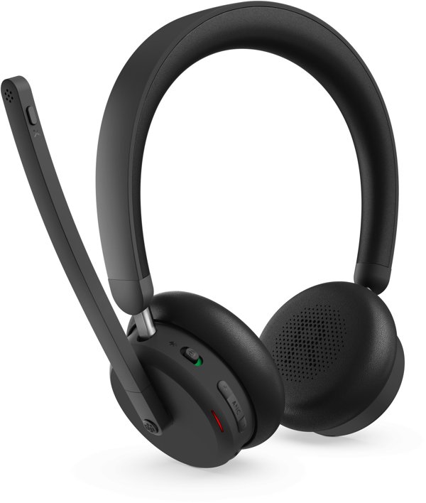 Lenovo 6550 Ασύρματο Ακουστικό με Κεφαλόδεσμο για Γραφείο/Τηλεφωνικό Κέντρο USB Type-C Bluetooth Μαύρο