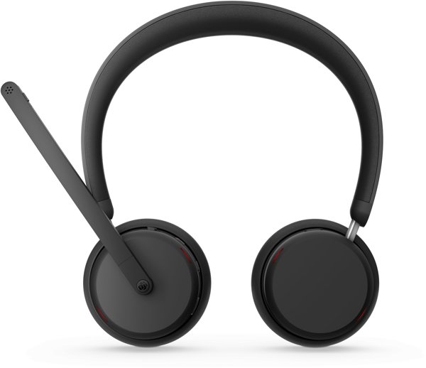 Lenovo 6550 Ασύρματο Ακουστικό με Κεφαλόδεσμο για Γραφείο/Τηλεφωνικό Κέντρο USB Type-C Bluetooth Μαύρο