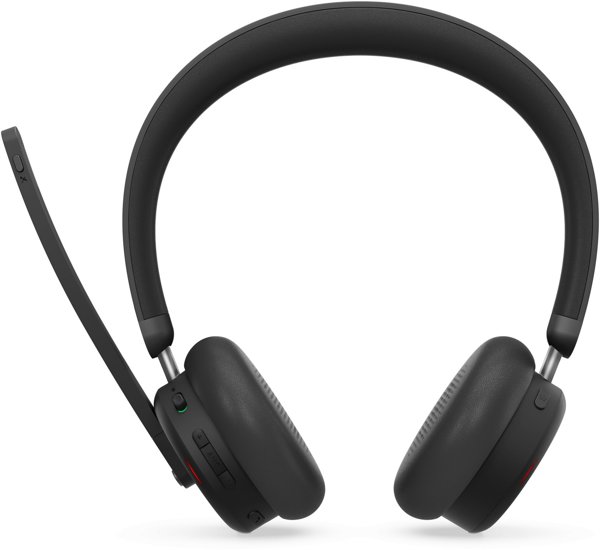 Lenovo ANC Headset 6550 Ασύρματα Ακουστικά με Ενεργή Ακύρωση Θορύβου USB Type-C Bluetooth Μαύρα
