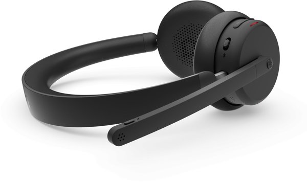 Lenovo ANC Headset 6550 Ασύρματα Ακουστικά με Ενεργή Ακύρωση Θορύβου USB Type-C Bluetooth Μαύρα