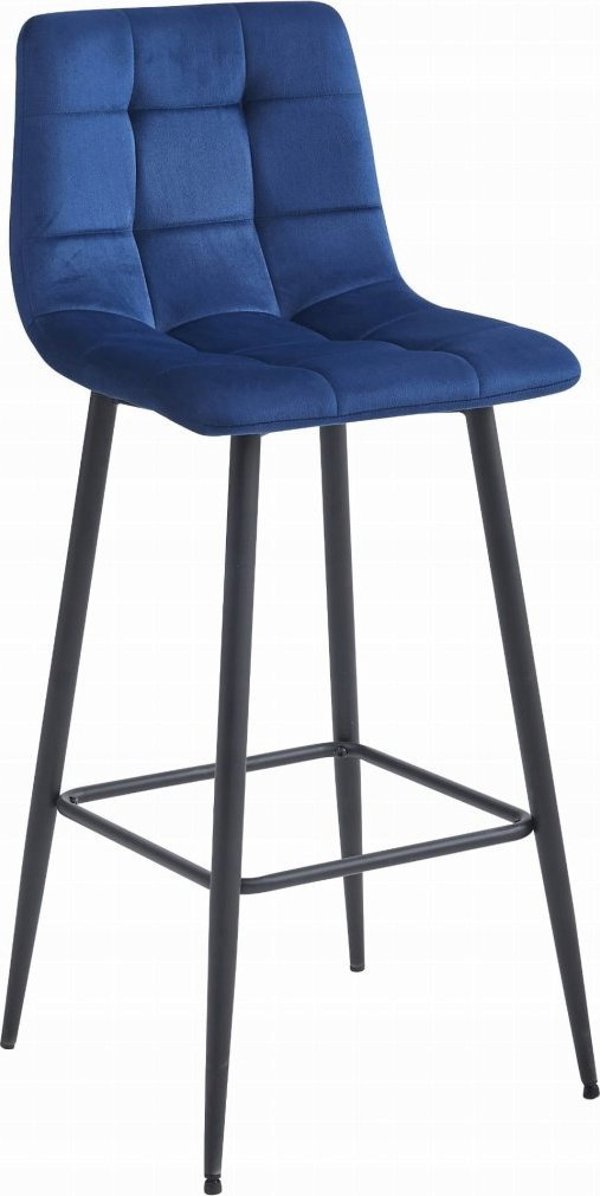 Σκαμπό Leobert ARCETO - navy blue βελούδο / μαύρα πόδια x 3 14122835 5903332073580