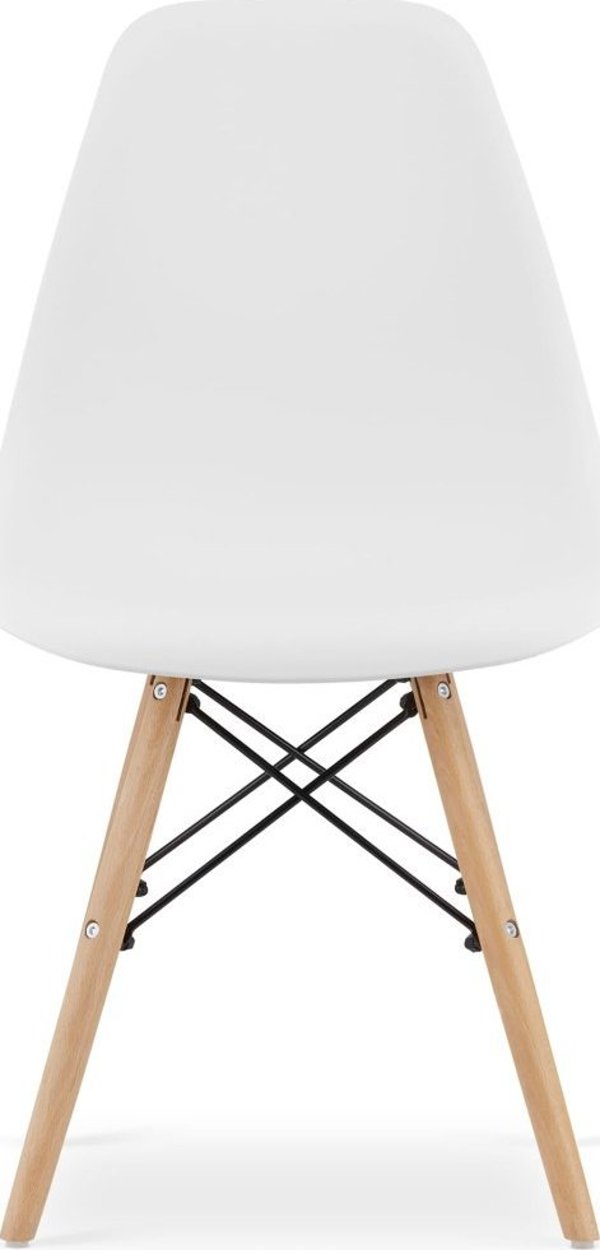 Leobert Σετ ορθογώνιο τραπέζι 120x80 δρυς sonoma + 4 καρέκλες OSAKA λευκές