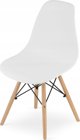 Leobert Σετ ορθογώνιο τραπέζι 120x80 δρυς sonoma + 4 καρέκλες OSAKA λευκές