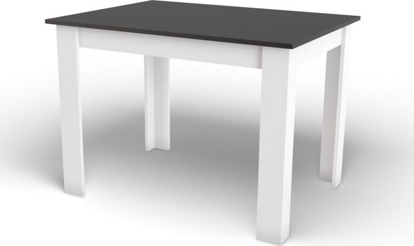Leobert Τραπέζι NP 120x80 Μαύρο + Λευκό