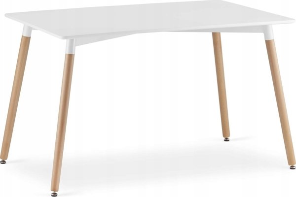 Leobert Σετ ορθογώνιο τραπέζι ADRIA 120x80 λευκό + 4 καρέκλες OSAKA λευκές