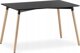 Leobert Σετ ορθογώνιο τραπέζι ADRIA 120x80 μαύρο + 4 καρέκλες OSAKA μαύρες 14276028 5903330000000