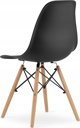 Leobert Σετ ορθογώνιο τραπέζι ADRIA 120x80 μαύρο + 4 καρέκλες OSAKA μαύρες 14276028 5903330000000