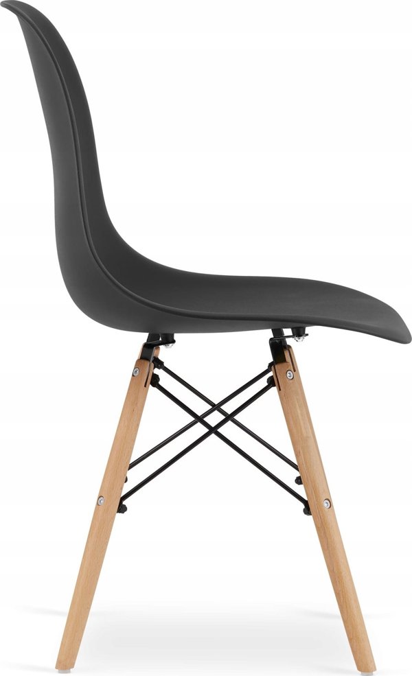 Leobert Σετ ορθογώνιο τραπέζι ADRIA 120x80 μαύρο + 4 καρέκλες OSAKA μαύρες 14276028 5903330000000