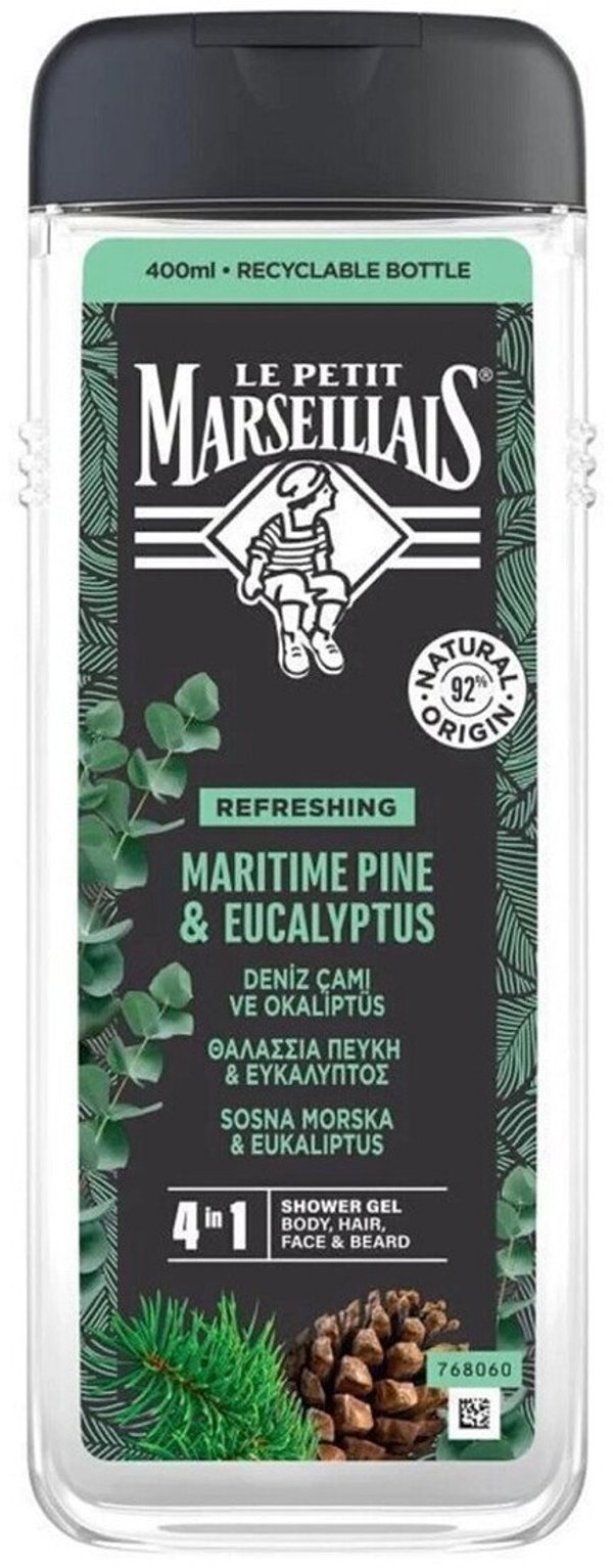 Le Petit Marseillais Αφρόλουτρο 4 σε 1 με Πεύκο Θάλασσας & Ευκάλυπτο 400ml