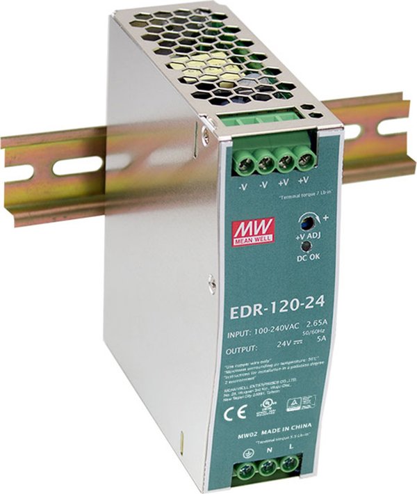 LevelOne POW-4841 Βιομηχανικό Τροφοδοτικό DIN-Rail 48VDC 120W για PoE Εφαρμογές