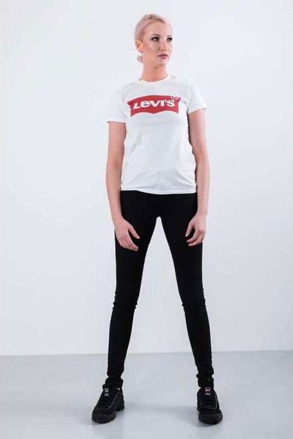 Levi`s THE PERFECT TEE 0053 LARGE BATWING Λευκό - Μέγεθος M - Γυναικείο