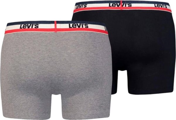 Levi`s Ανδρικά Εσώρουχα Levi's 2 Ζευγάρια Σλιπ 37149-0202 Μαύρα S