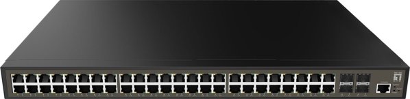 LevelOne GEL-5271 Managed Switch, 48x Gigabit Ethernet RJ-45, 4x SFP Ports, L2+ Layer, 19" Rackmount