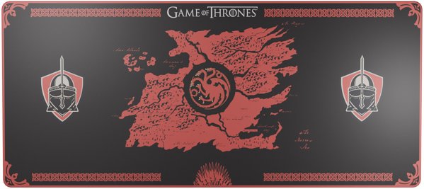 Lexip HBO Game of Thrones - Targaryen Edition Mousepad για παίκτες Μαύρο, Κόκκινο