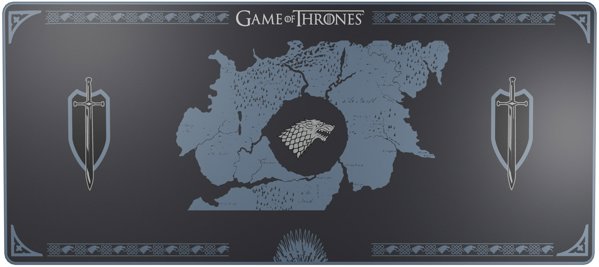 Lexip HBO Game of Thrones Stark Edition Mouse Pad for Gamers Black, Blue, White