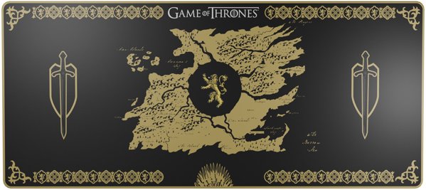 Lexip HBO Game of Thrones - Lannister Edition Gaming Mousepad Μαύρο, Κίτρινο