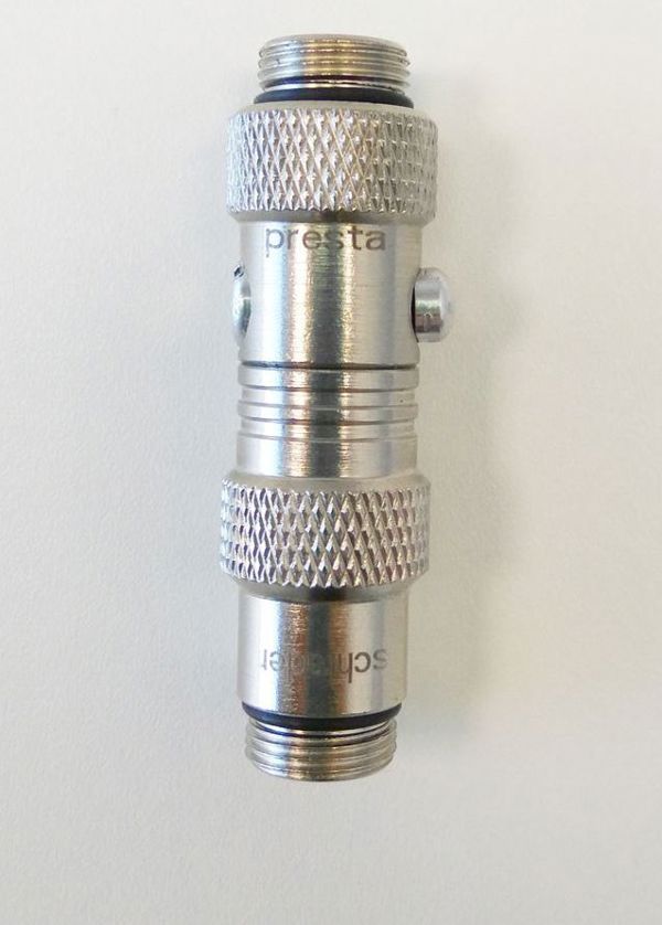 Lezyne ABS Shock Chuck Αντάπτορας Αντλίας για Αμορτισέρ Presta/Schrader, Ατσάλινος