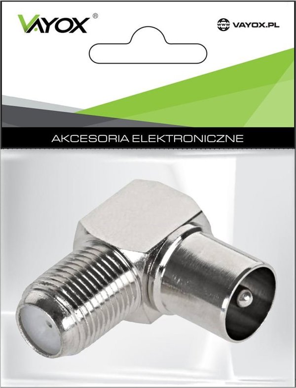 Libox Γωνιακή σύνδεση αρσ. κεραίας - θηλ. F Cu LB0199 Libox