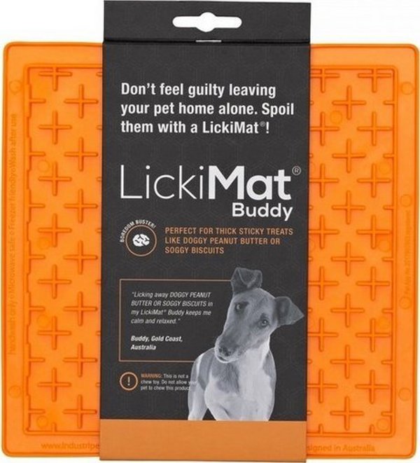 LickiMat LickiMat Buddy Σταυρός μαλακό πορτοκαλί