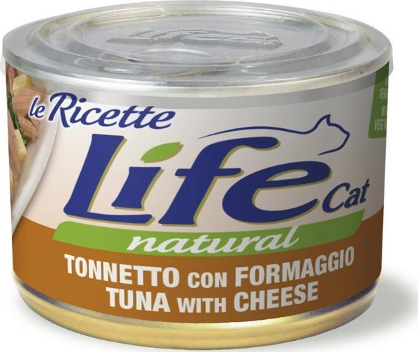 Life Pet Care Life Cat La Ricette Υγρή Τροφή Γάτας με Τόνο και Τυρί, 150g