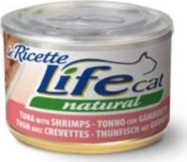 Life Pet Care Life Cat Υγρή Τροφή για Γάτες με Τόνο και Γαρίδες, 150g