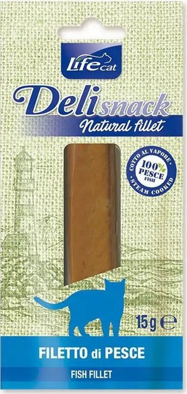 Life Pet Care LIFE CAT 15g DELI SNACK BOILED FISH       FILLET /16