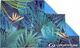 Lifeventure Πετσέτα Recycled SoftFibre Trek Tropical, Γρήγορου Στεγνώματος, Μπλε, 150x90cm