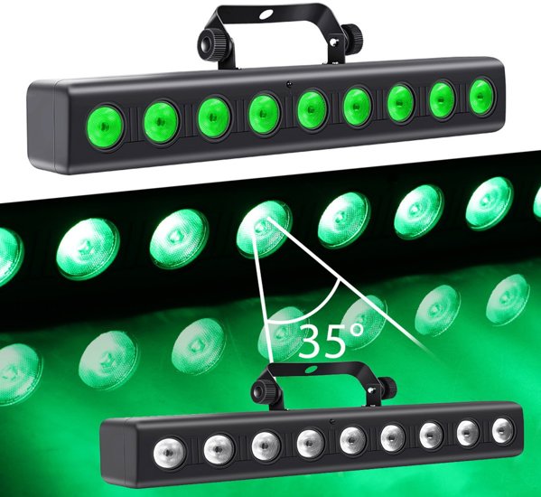 LIGHT4ME DECO BAR 8 RGBW φωτιστική ράβδος wall washer 9x4W LED ασύρματο τηλεχειριστήριο
