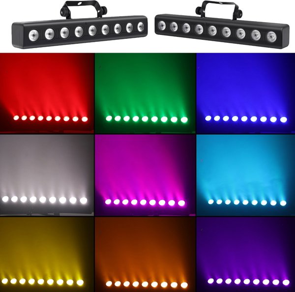 LIGHT4ME DECO BAR 8 RGBW φωτιστική ράβδος wall washer 9x4W LED ασύρματο τηλεχειριστήριο