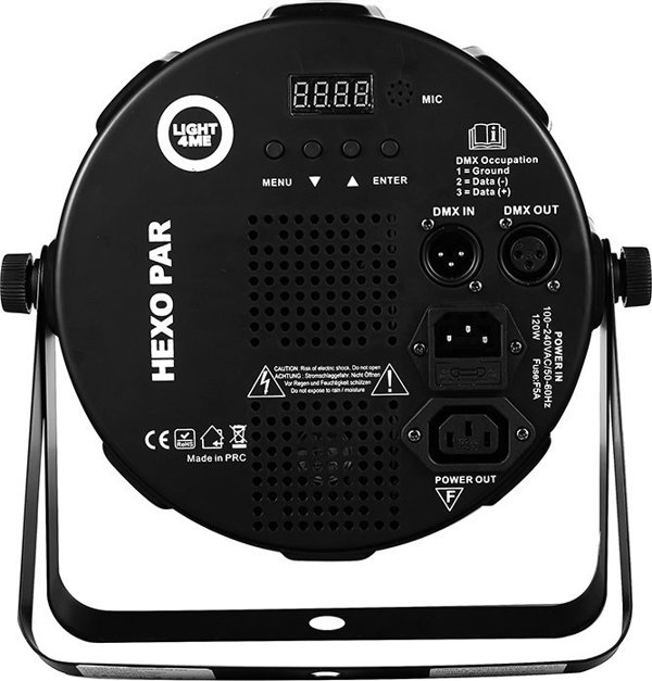 ΠΡΟΒΟΛΕΑΣ ΣΚΗΝΙΚΟΣ LED KOLOROFON DISCO PAR 18x12W RGBWA-UV DMX LIGHT4ME