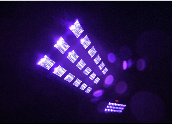 LIGHT4ME LED UV 18x3W προβολέας + στροβοσκόπιο DMX