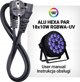 LIGHT4ME LIGHT4ME ALU HEXA PAR 18x10W RGBWA-UV reflektor